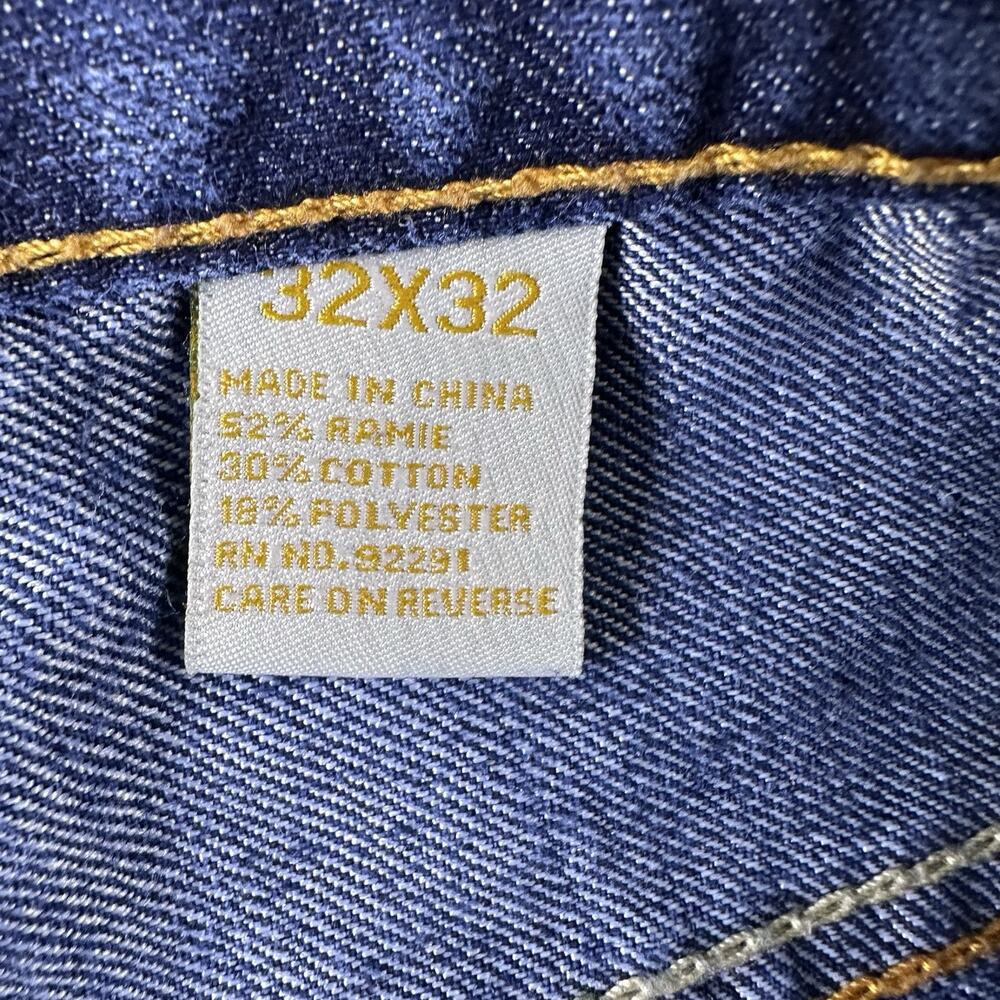 Y2K Vintage PJ Mark Jeans Wide Straight Leg 32 X‎ 32 Embroidered- EUC - Picture 13 of 15